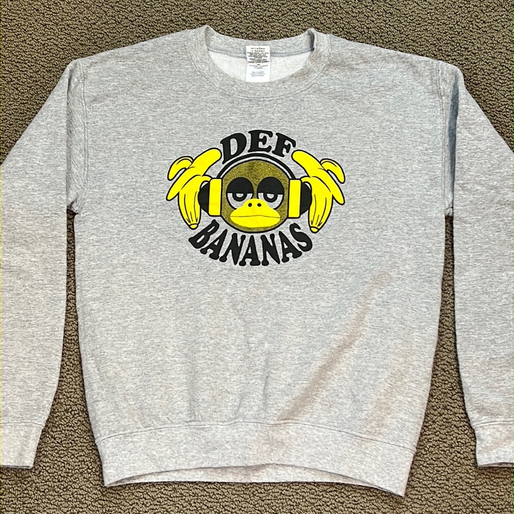 Def Bananas Men's Crewneck Sweatshirt Sz S